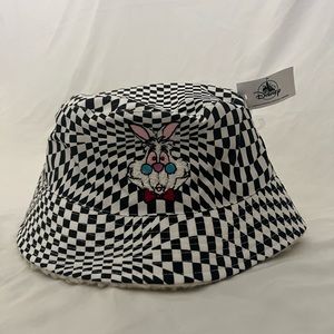 Disney Alice in wonderland checkered bucket hat